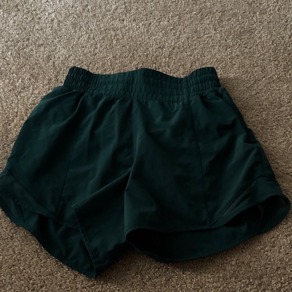 lululemon Dark Green Athletic Shorts
